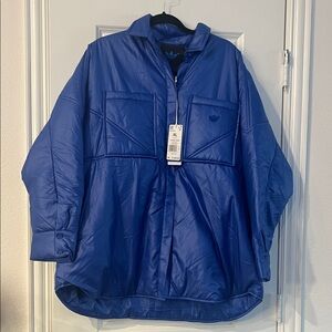 Adidas Royal Blue Quilted Jacket - padded shirt size XL